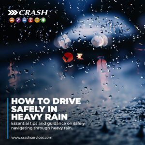 Driving in heavy rain