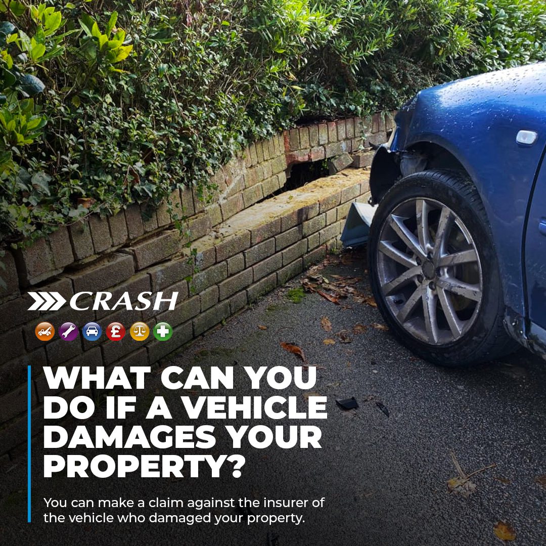 What can you do if a vehicle damages your property?